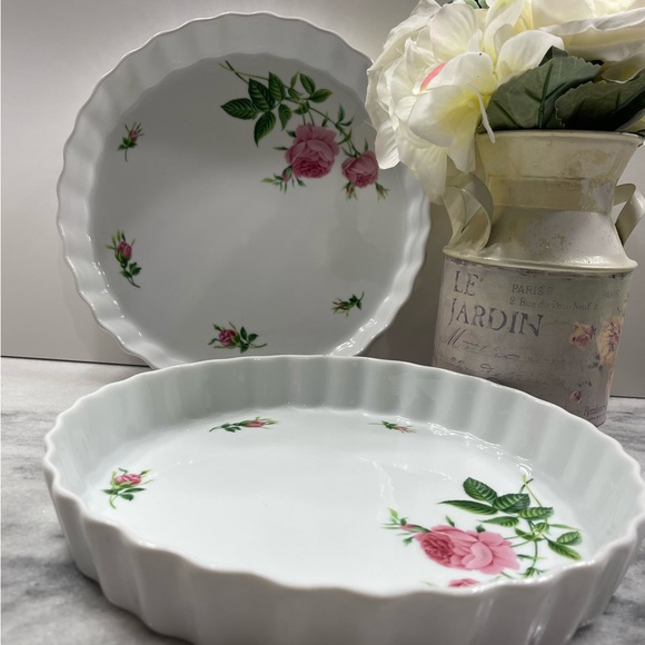 Other - ✨Vintage Christineholm Quiche Rose Pattern porcelain dish bundle ✨✨